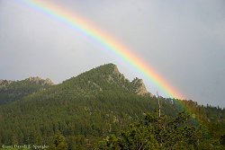 Rainbow over Palisade Mountain...