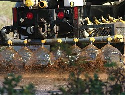 Chemicals being applied to LCR41H on September 12, 2007...