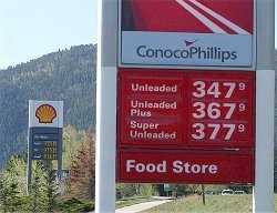 Fuel prices in Estes Park on Monday...