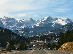 Heading Into Estes Park On Saturday Afternoon