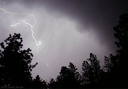 Lightning on Saturday evening