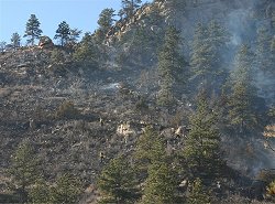 Crews battle Switchback Fire on Saturday afternoon