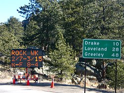 Rock work continues in Big Thompson Canyon