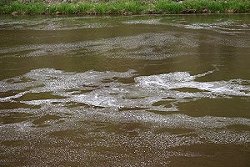 Chemicals from FDR 128 in Big Thompson River in 2005