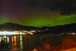 Northern Lights over Lake Estes on Thursday evening.