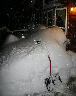 5ft Snow Drift outside SMN Office