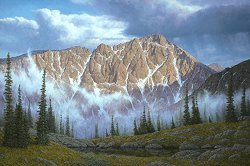 Painting of Hagues Peak by Jim Disney