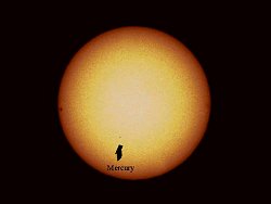 Transist of Mercury on Wednesday afternoon