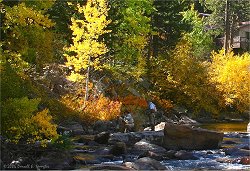 Fishermen enjoy early Fall action on Big Thompson River