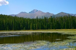 Long's Peks from Bierstadt Lake