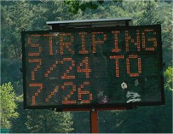 Hwy 34 Striping Begins Monday