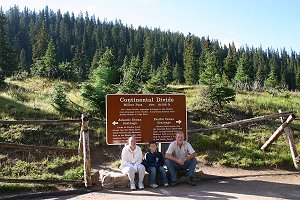 Bridget, Johnny and Darrell on the Continental Divide