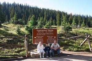 Bridget, Johnny and Darrell on the Continental Divide