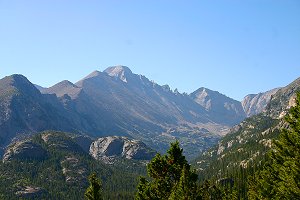 Back side of Long's Peak