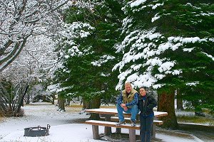 Darrell and Bridget in Endo Valley picnic area