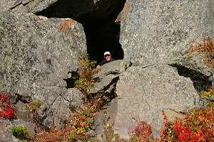 Darrell inside cave in rocks