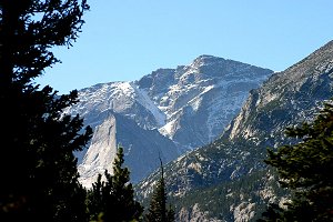 Snow on the slopes of Taylor Peak