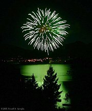 2005 Fireworks over Lake Estes - Estes Park, Colorado